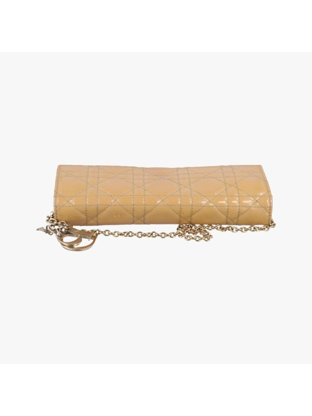 ★SOLD★ Dior Lady Cannage Beige Patent Handbag - Picture 8 of 15